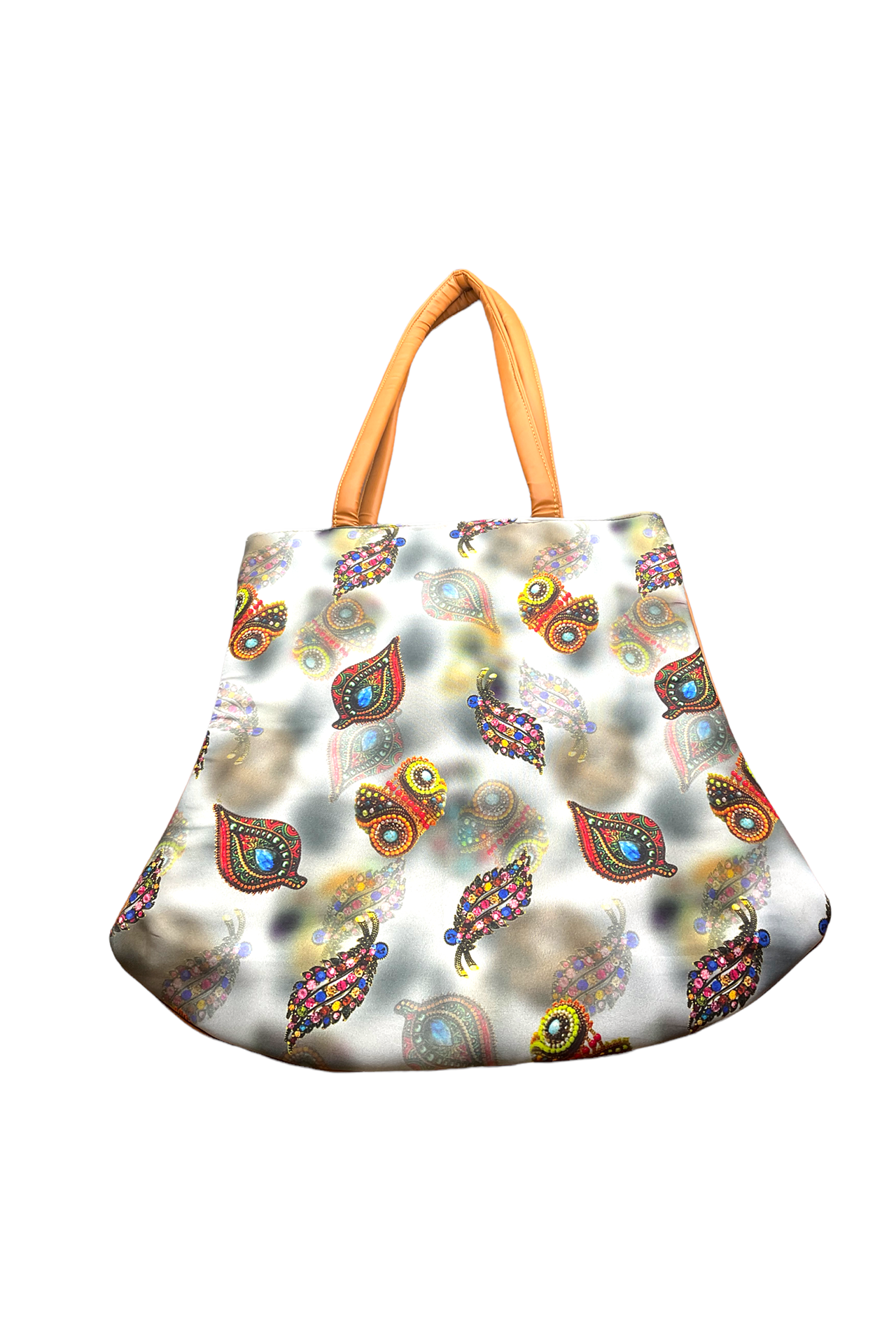 Collage Leather Bag Flower Print CLB004_