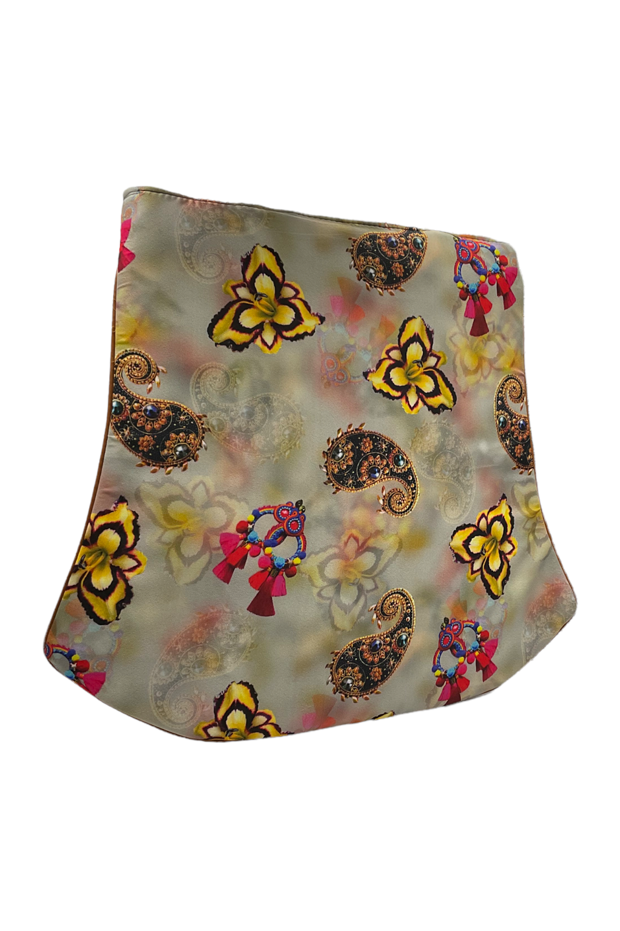 Collage Leather Bag Yellow Flower Print CLB003