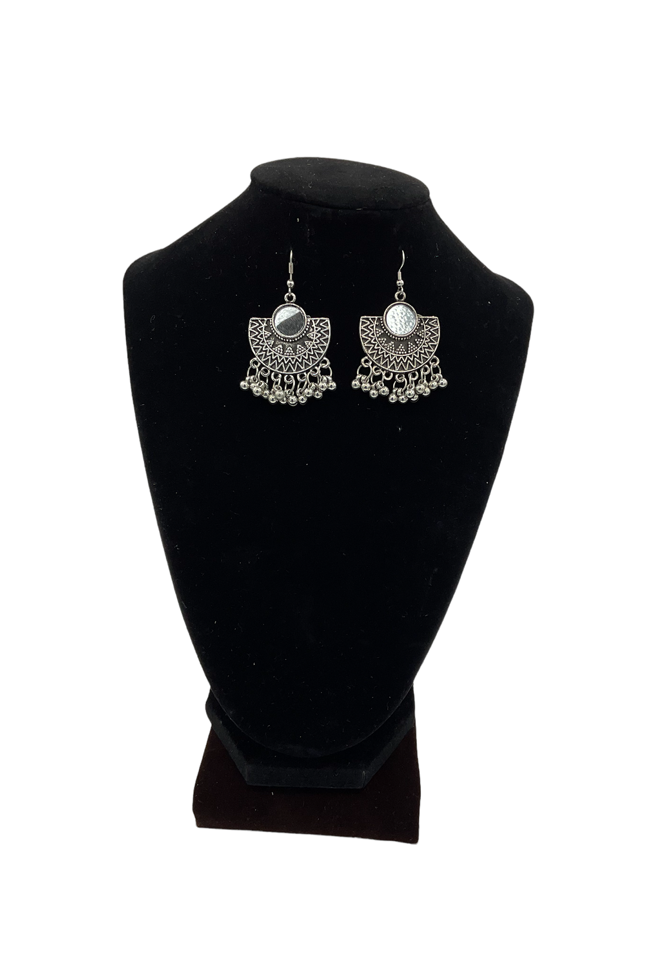 Big Flower Mirror Set STBF20 Earring