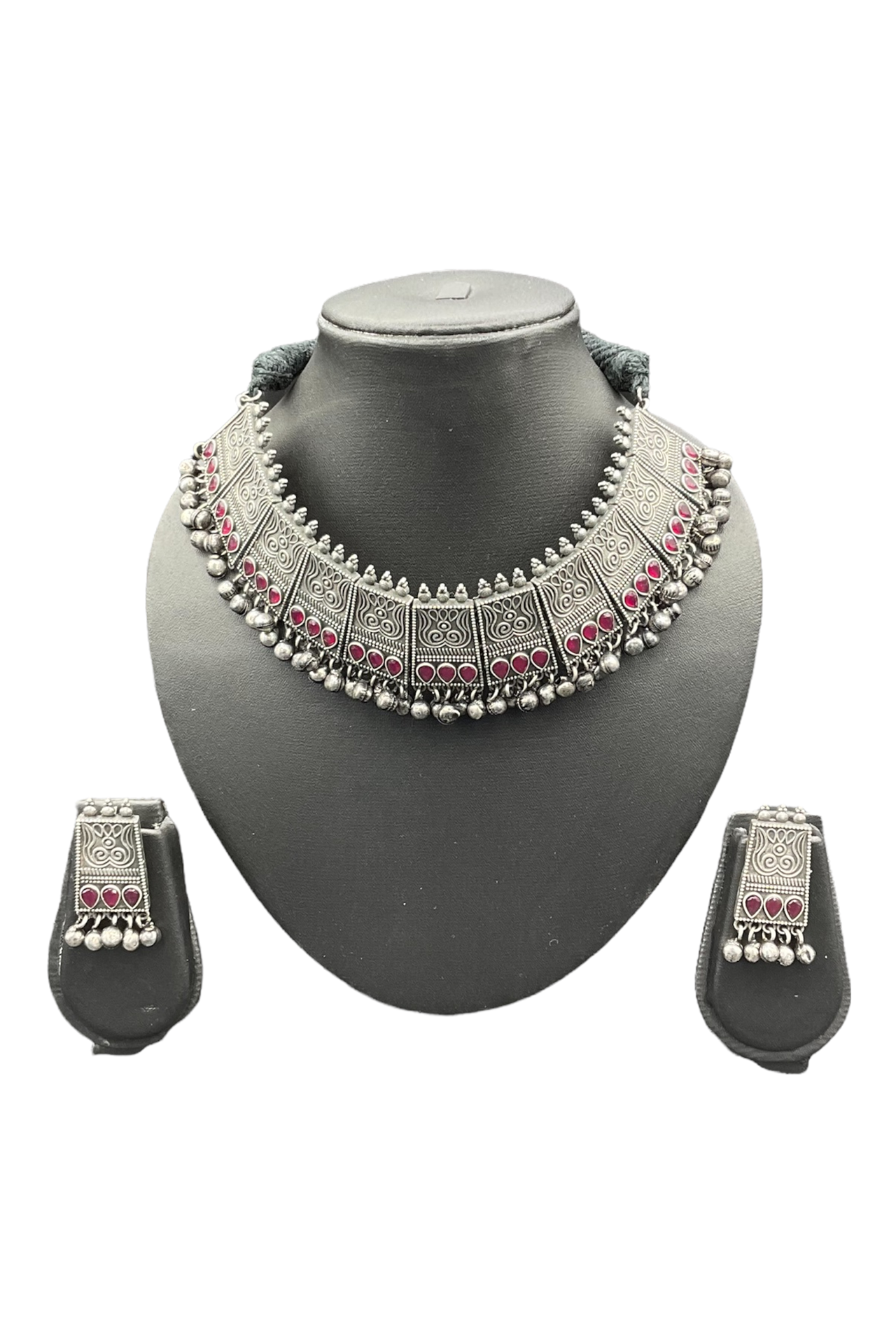 Choker Set With Rani Stone SRC174R_