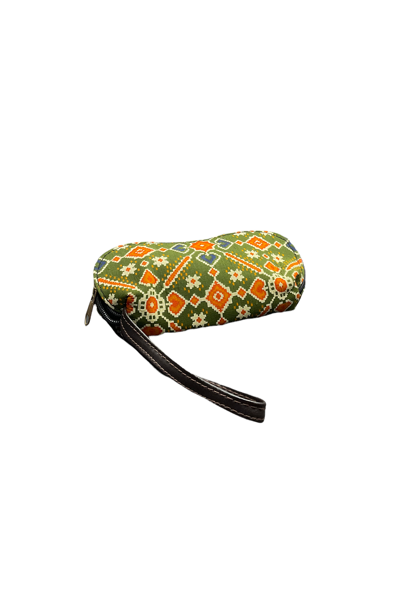 Cloth Handbad With 2pieces Green Wtih Potal Print CHW2P001___