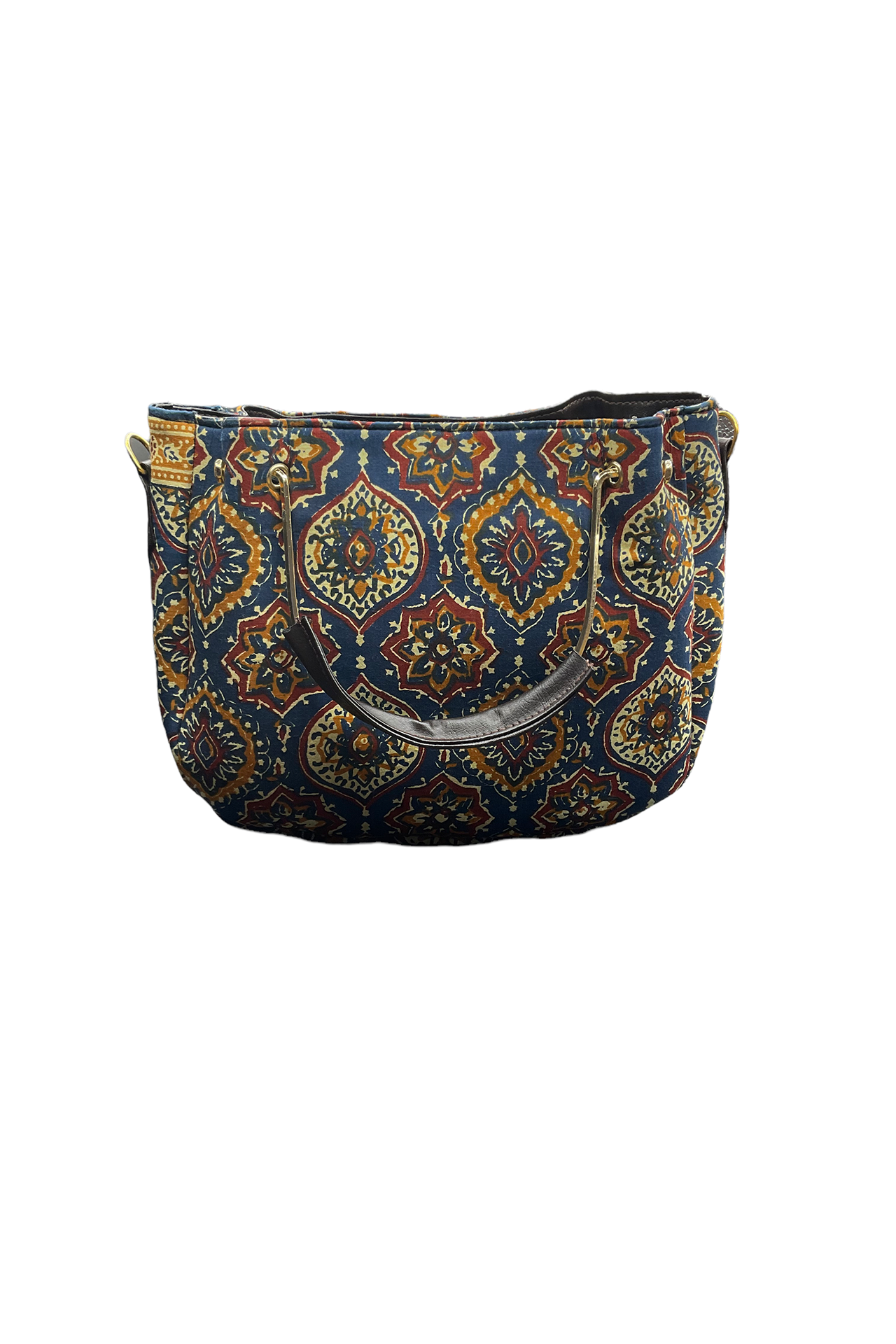 Cloth Handbad With 2pieces Royal Blue Wtih Red White Print CHW2P003__