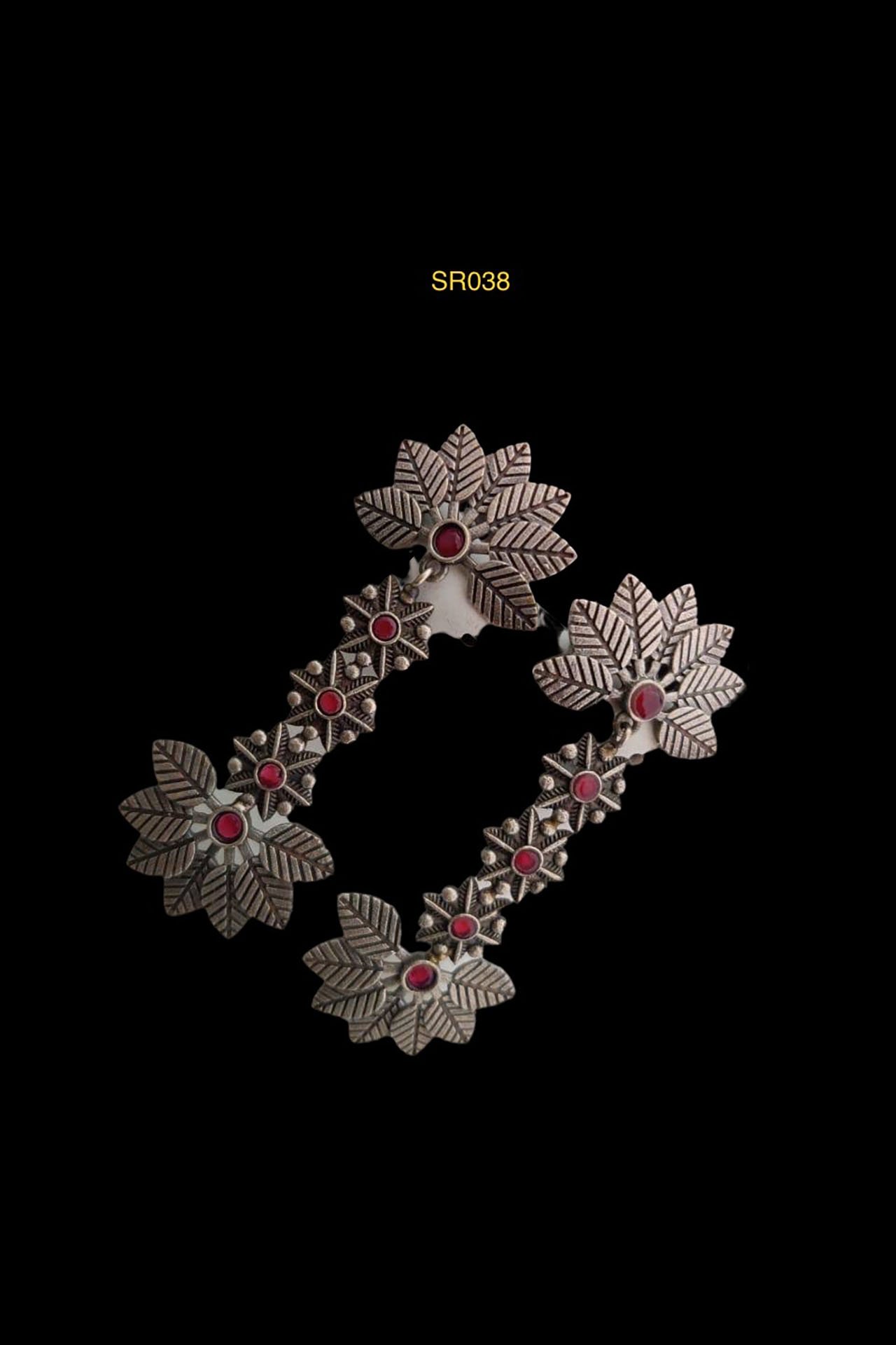 Dangler Earring Up Down Leaf Rani SR038R