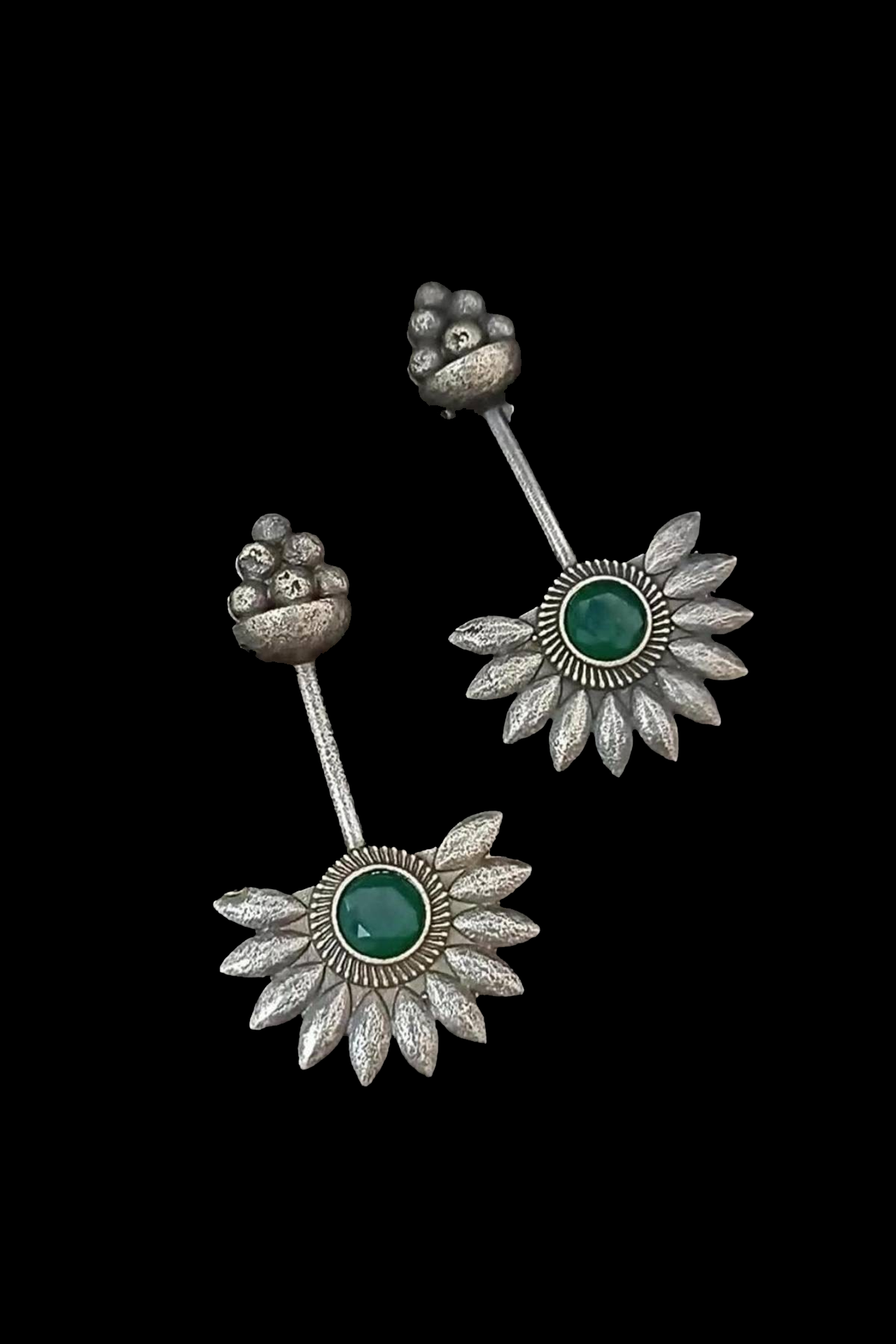 Earring With Green Stone SR042G
