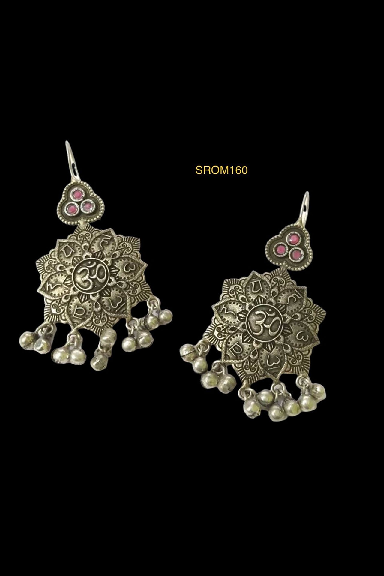 Hook Earring With OM Print Rani SROM160