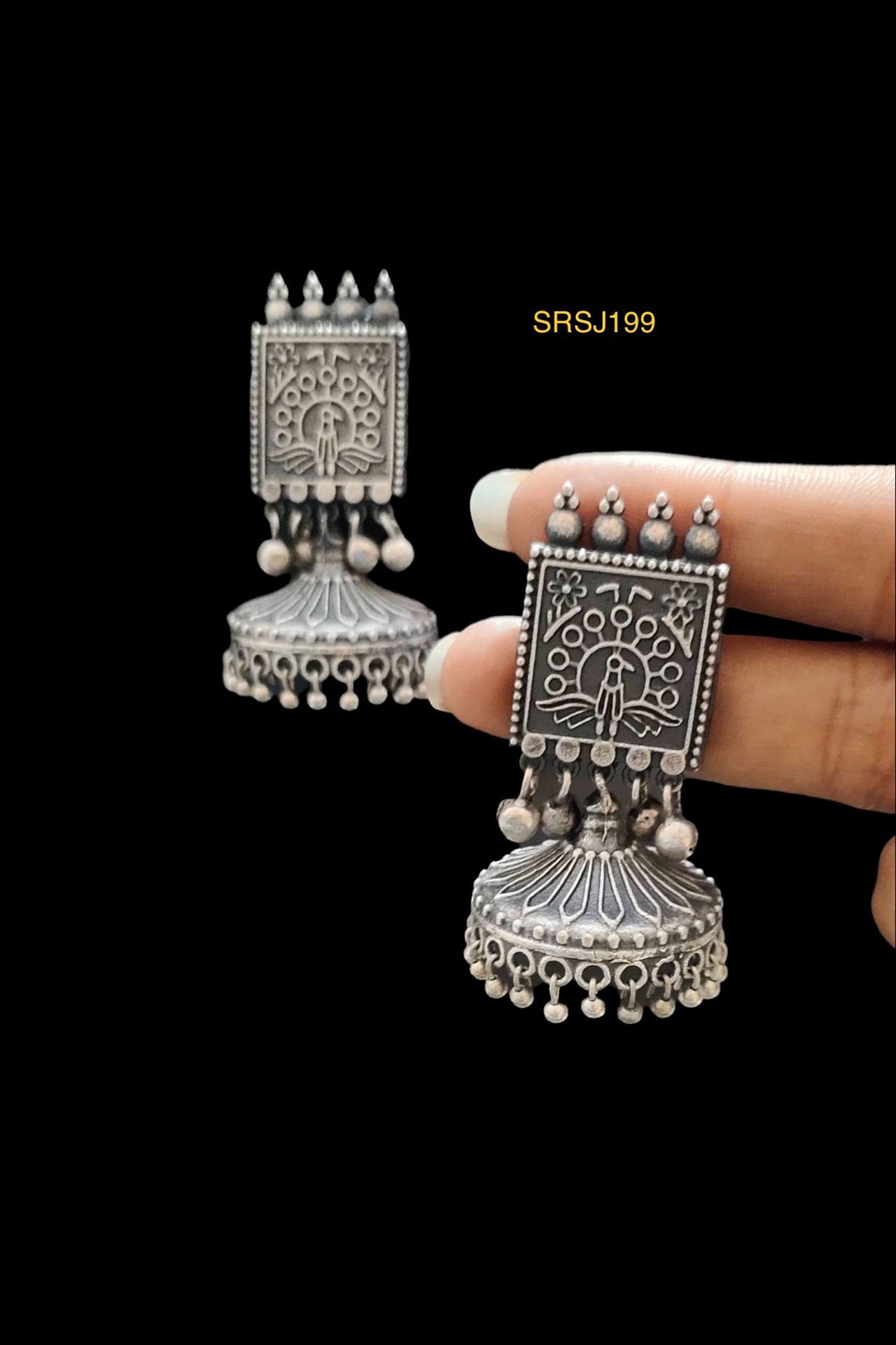 Jumkha Earring With Squre Top SRSJ199