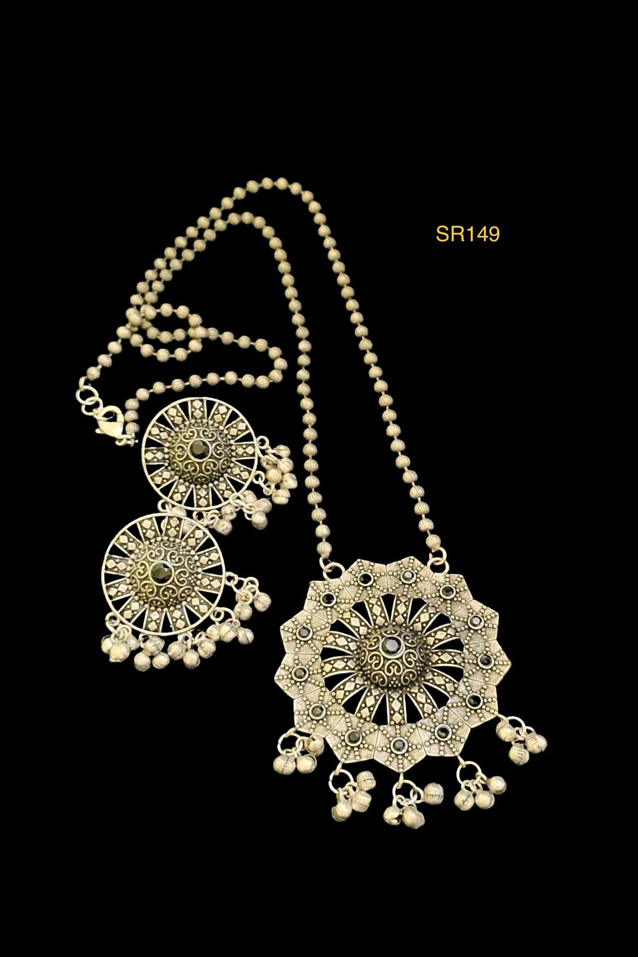 Long Necklace Set Round Shape SR149B