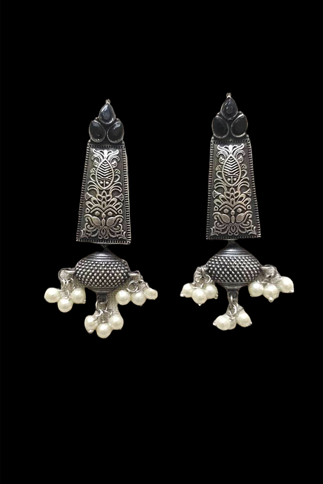 Pearl Work Earring BlackSRPW150B
